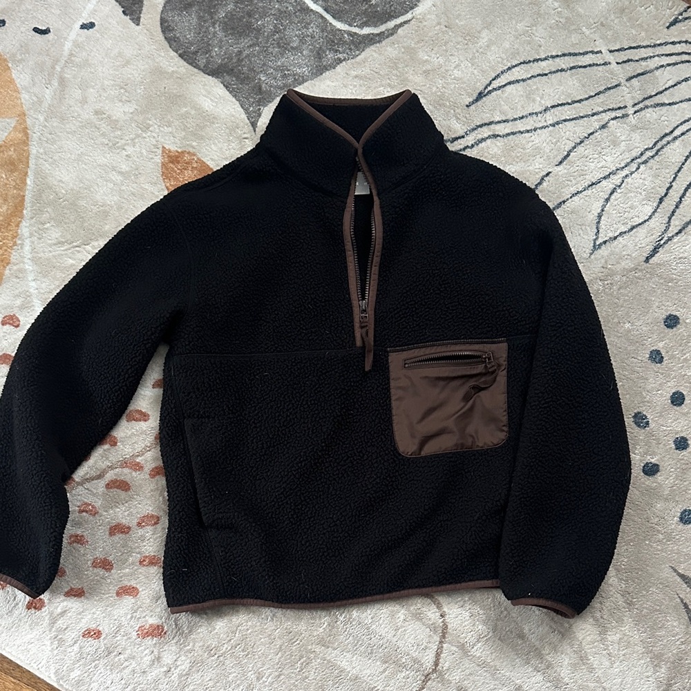 Everlane The Renew Fleece Oversized Half Zip-Up